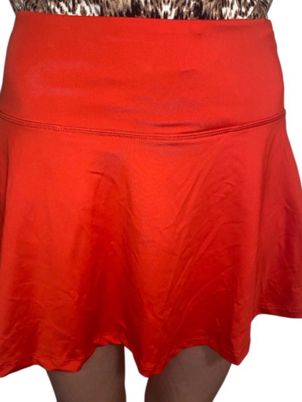 Source Unknown Red Circle Skater Skirt